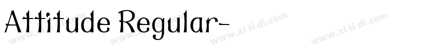 Attitude Regular字体转换
